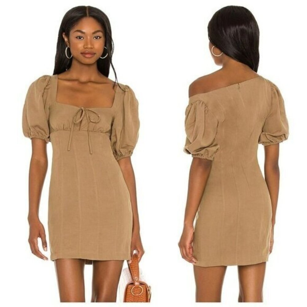 Lovers and Friends Steph Mini Dress - Tan